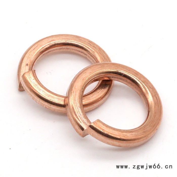 厦门沃螺特 铜弹垫 铜弹簧垫圈 铜弹介 铜开口垫圈  非标定做 螺丝批发 GB93图2