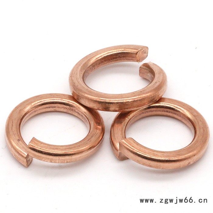 厦门沃螺特 铜弹垫 铜弹簧垫圈 铜弹介 铜开口垫圈  非标定做 螺丝批发 GB93图4