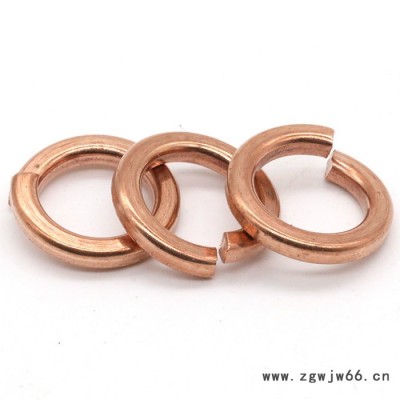 厦门沃螺特 铜弹垫 铜弹簧垫圈 铜弹介 铜开口垫圈  非标定做 螺丝批发 GB93