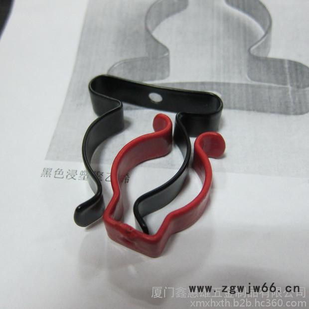 鑫惠雄TP11  吸顶灯环形灯管夹 不锈钢浸塑片弹簧 支架 T8卡扣图3