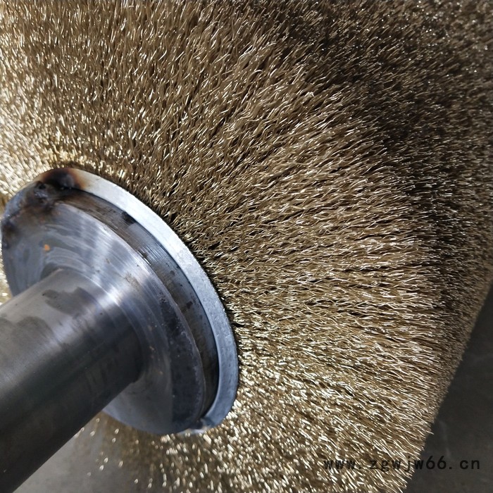 鑫浩多款长期供应抛光钢丝刷铜丝刷异形毛刷工业毛刷钢带缠绕弹簧毛刷辊图2