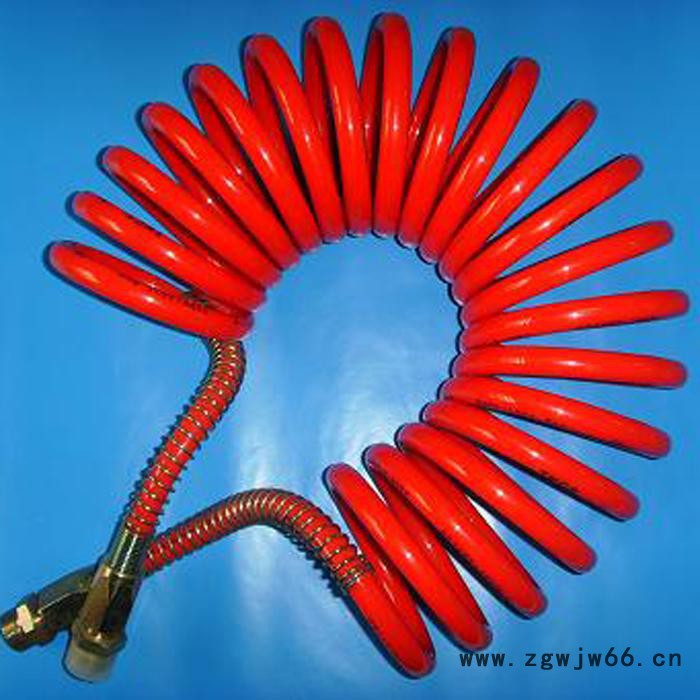 螺旋管  螺旋软气管  螺旋弹簧管  半挂车气制动螺旋刹车管  华强橡塑