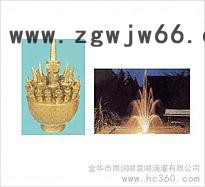 供应雨润牌喷泉喷头、可调三层花铜喷头批发图2