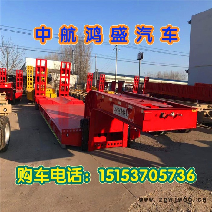 13米弹簧爬梯式半挂车_琼山_13米挖机板车弹簧爬梯_拖挂车图8