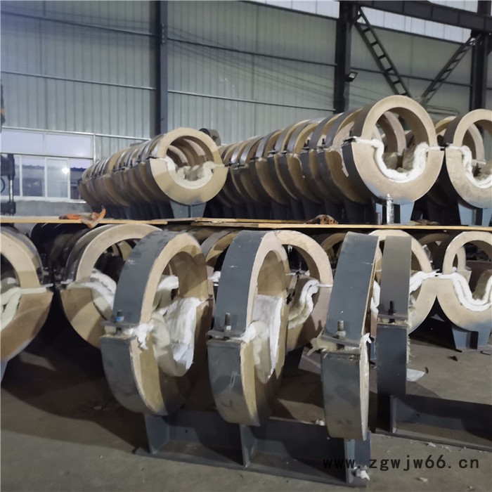 隔热管托弯管托座轻型管夹整定式弹簧支吊架聚氨酯保冷管托志昂厂家图5