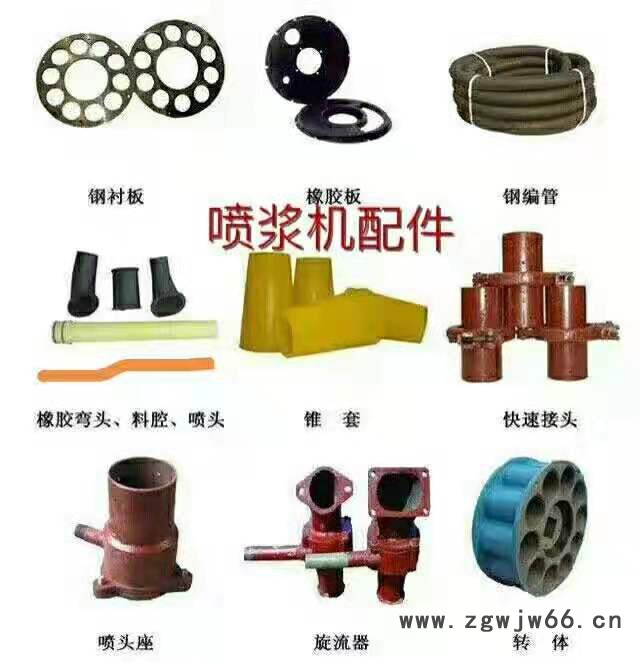 程煤喷浆机配件 PZ喷浆机钢衬板 喷浆机喷头 喷浆机配件厂家图1