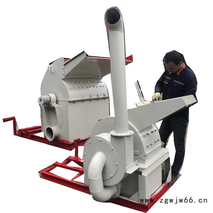 泰丰树皮高喷头出料木材粉碎机 硬质木料边角料粉碎机双口粉碎机图5