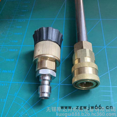 适用于多种高压清洗机雾状扇形转换多功能喷水头 铜制体双孔喷头 高压洗车机配件直线扇形转换喷头图4