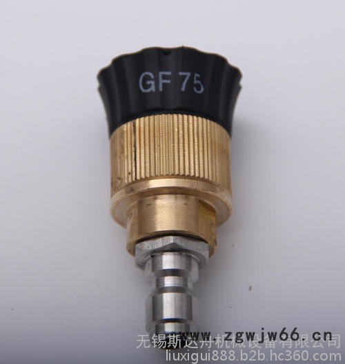 适用于多种高压清洗机雾状扇形转换多功能喷水头 铜制体双孔喷头 高压洗车机配件直线扇形转换喷头图2
