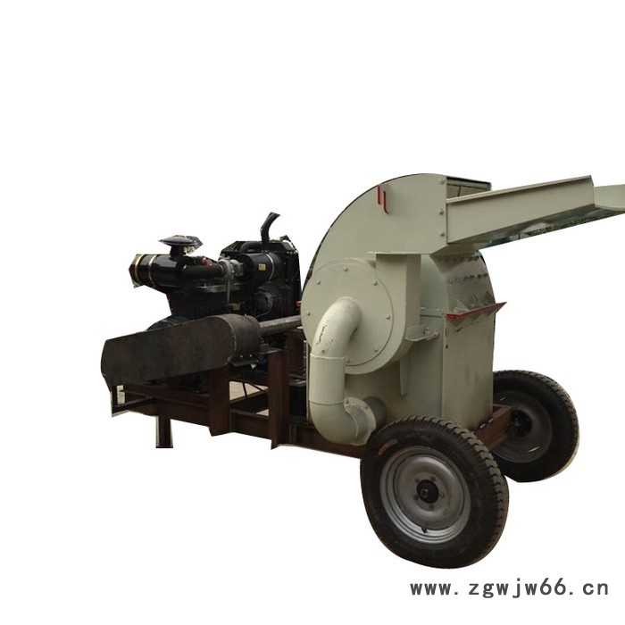 泰丰小型高效木材切片粉碎机 高喷头树枝切片机多功能木头粉碎机图7