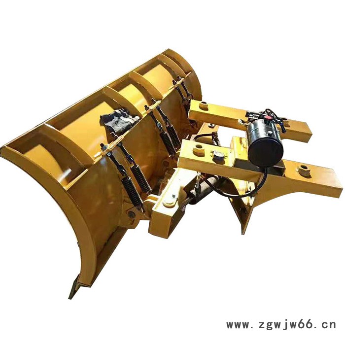 5吨型叉车 除雪铲厂家 工厂叉车前面装除雪板 2米宽叉车雪铲 带弹簧避障式雪铲子图6