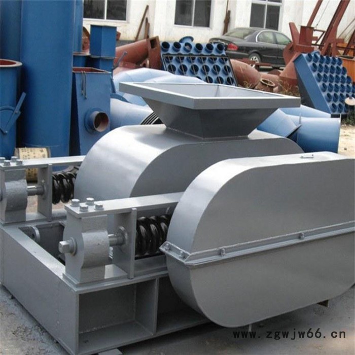 富德小型石英砂对辊粉碎机移动对辊破碎机沙场辊式破石机鹅卵石对辊破碎机弹簧双辊破碎机图8