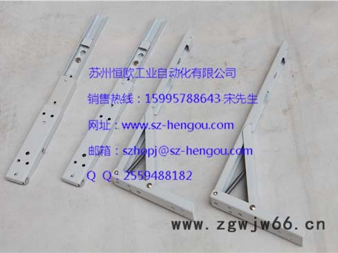 苏州恒欧 工作台板活动支撑架生产厂家 弹簧折叠式支架 三角折叠支撑架价格 工作台板支撑架批发 流水线配件 工作台配件图2