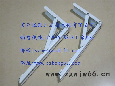 苏州恒欧 工作台板活动支撑架生产厂家 弹簧折叠式支架 三角折叠支撑架价格 工作台板支撑架批发 流水线配件 工作台配件图3