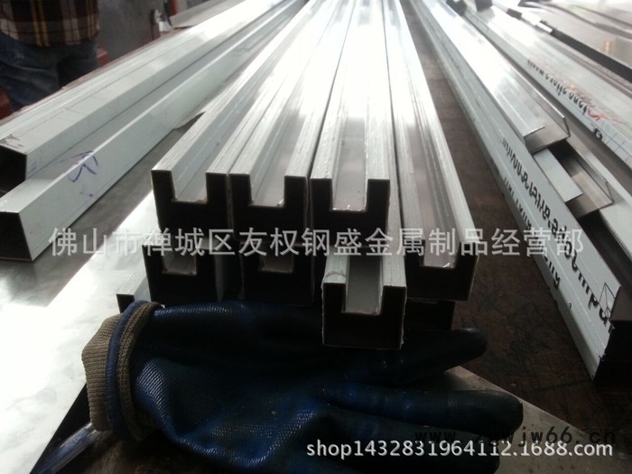 数控剪压水镀红古铜不锈钢玻璃槽 地弹簧玫瑰金玻璃门框加工图3