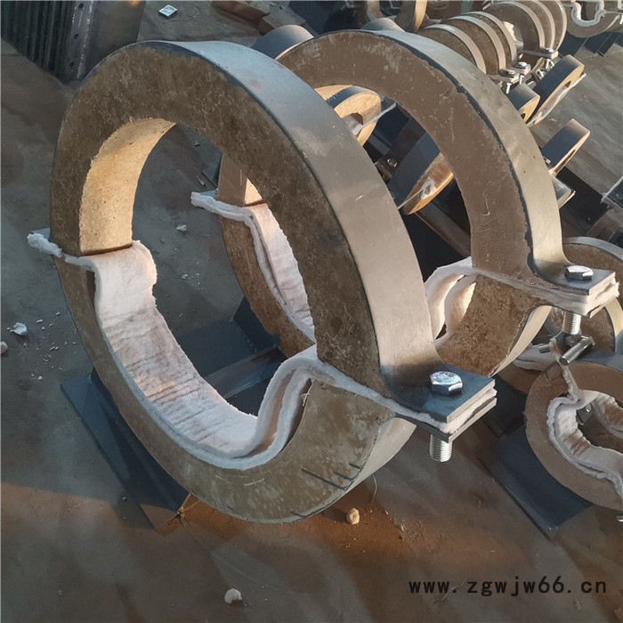 蒸汽管道隔热管托鞍式支座重型管夹可变弹簧支吊架志昂厂家图4