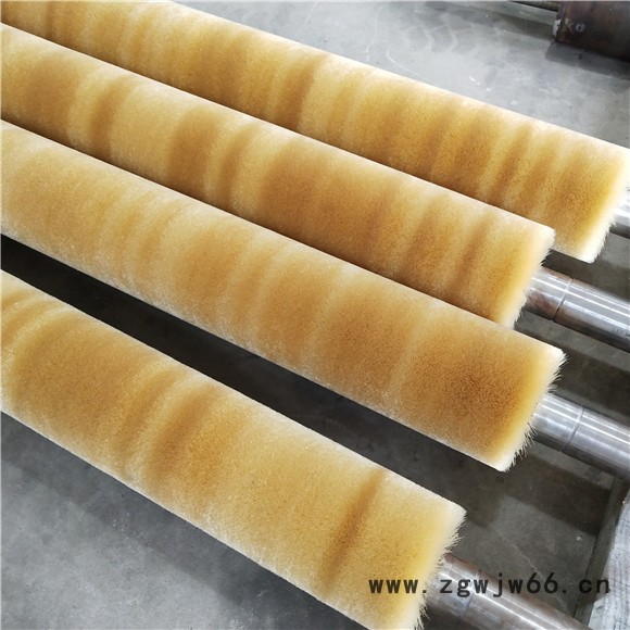 钢带酸洗尼龙刷辊磨料丝弹簧刷辊波纹丝酸洗线钢带缠绕滚刷双钢带缠绕内焊接图5