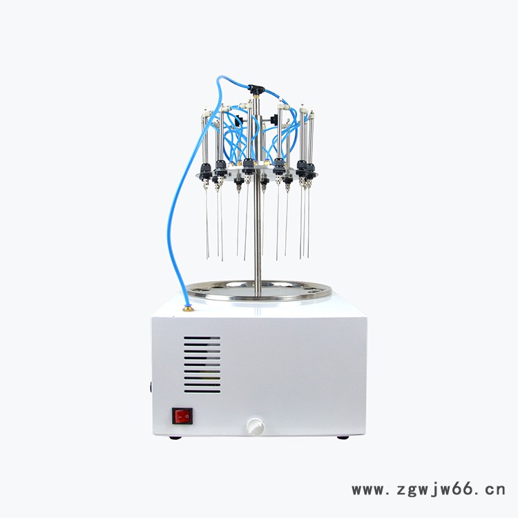 长沙巴跃圆形水浴氮吹仪-24位BA-DCY24Y 圆形水浴氮吹仪 样品瓶可大可小 弹簧试管