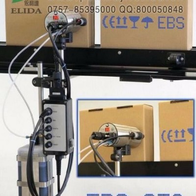 佛山依利达南海陶瓷喷码机/喷头可以自行移动打字到陶瓷侧边直接打印字体符号