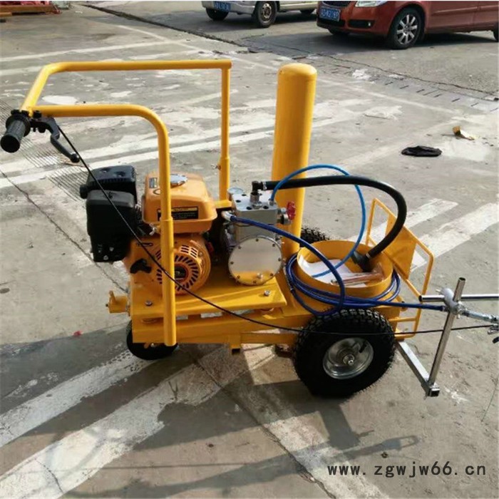 济宁广场划线机  热熔手推划线机 双喷头冷喷划线机图6