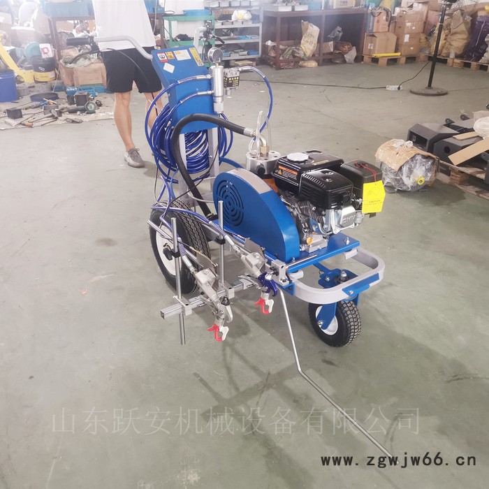 济宁广场划线机  热熔手推划线机 双喷头冷喷划线机图7