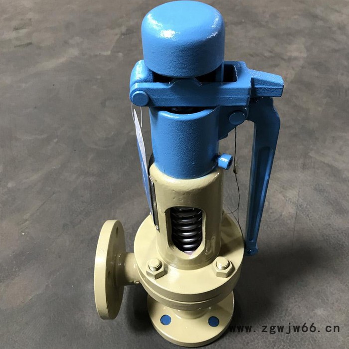 开维喜阀门A47Y H-16C WCB铸钢带扳手弹簧全启式安全阀 蒸汽DN25-DN350图3