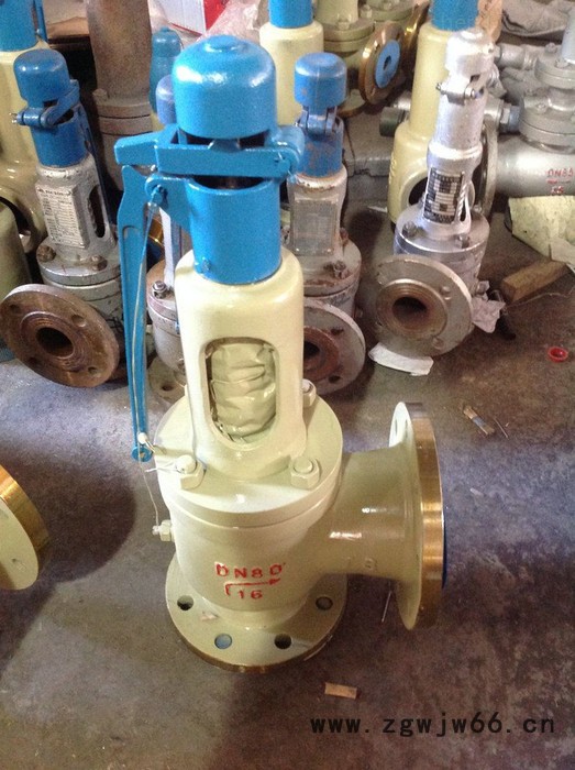 开维喜阀门A47Y H-16C WCB铸钢带扳手弹簧全启式安全阀 蒸汽DN25-DN350图2