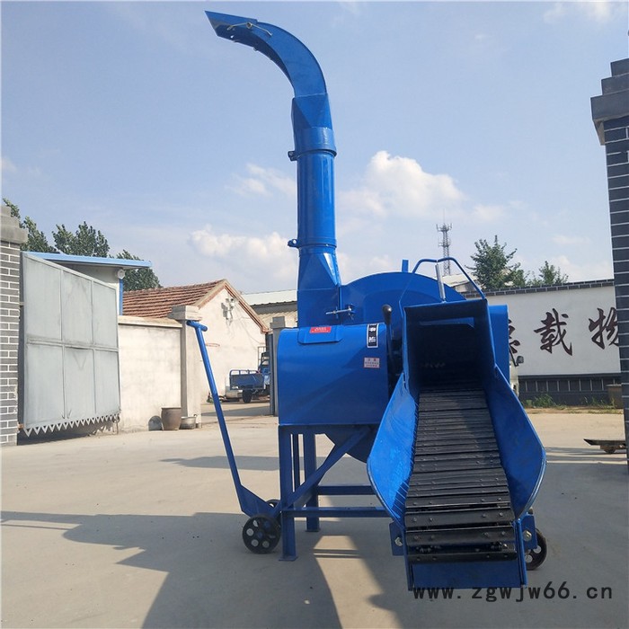 大型自动进料揉丝机 高喷头式切草揉丝机 新青贮铡草机图4