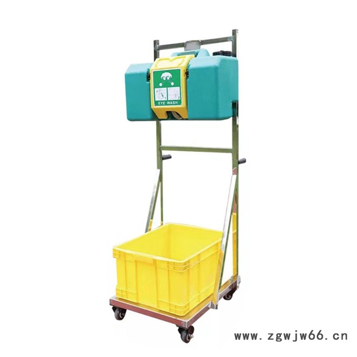 实验室紧急双口验厂简易洗眼喷头 304不锈钢立式洗眼器图2