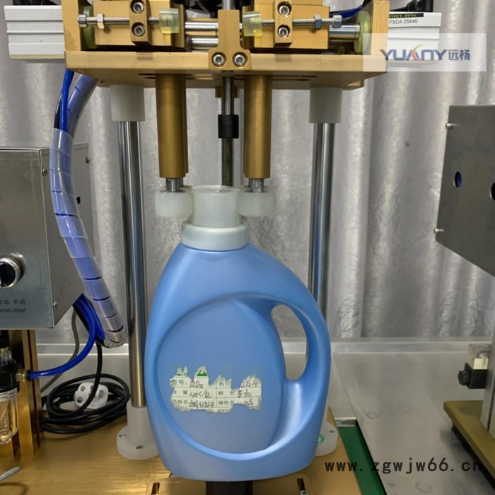 远杨机械 拧盖机 鸭嘴盖旋盖机 半自动喷头盖锁盖机图2
