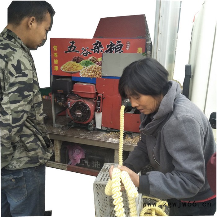 泰丰四缸杂粮香酥脆膨化机 青州市弹簧绿豆爆米花 双机头膨化机图2