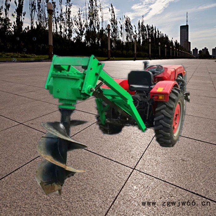 196四冲程汽油挖坑机 弹簧螺旋式挖坑机 启航爬坑机价格图5