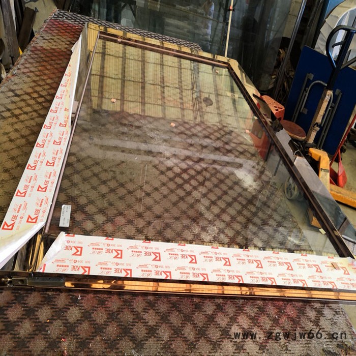 吉达旺批发304拉丝玫瑰金不锈钢地弹簧玻璃门 酒店镜面黑钛金不锈钢推拉门 不锈钢大门图5