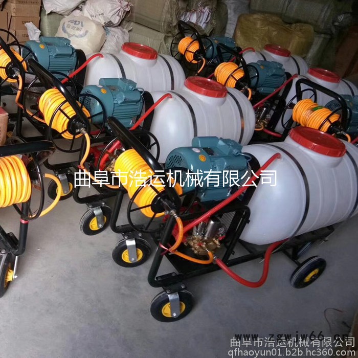 山东曲阜浩运机械工厂**新型多喷头手推式打药机 灭蝇灭蚊消毒灭菌专用高压喷雾器图5