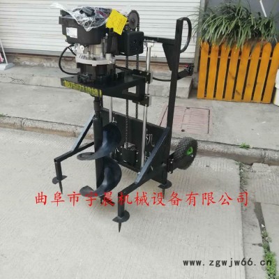 支架弹簧式挖坑机 宇晨植树挖坑钻孔机螺旋打孔机 厂家