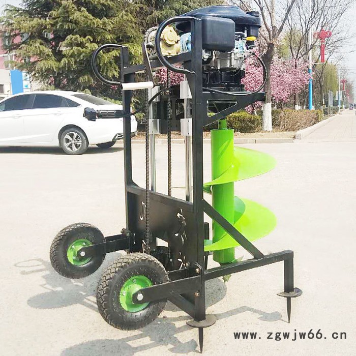 支架弹簧式挖坑机 宇晨植树挖坑钻孔机螺旋打孔机 厂家图7
