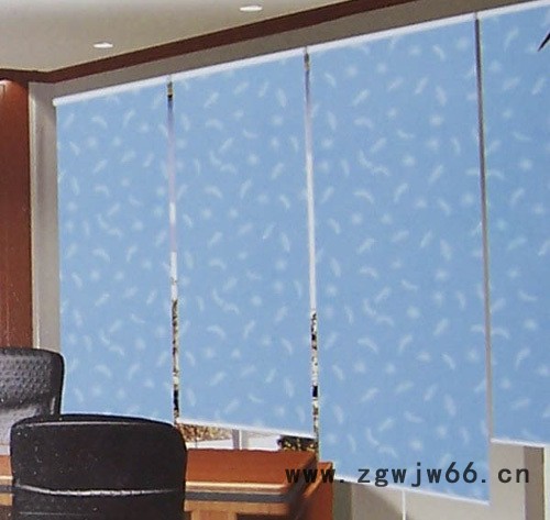 雅洁 办公卷帘全遮光卷帘 家用办公加厚拉珠式/弹簧式半自动 防水防油窗帘图4