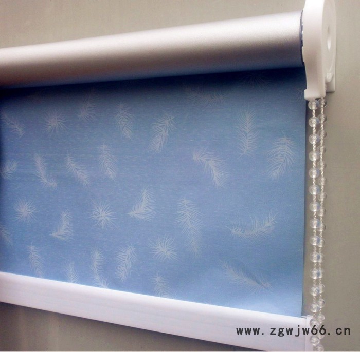 雅洁 办公卷帘全遮光卷帘 家用办公加厚拉珠式/弹簧式半自动 防水防油窗帘图5