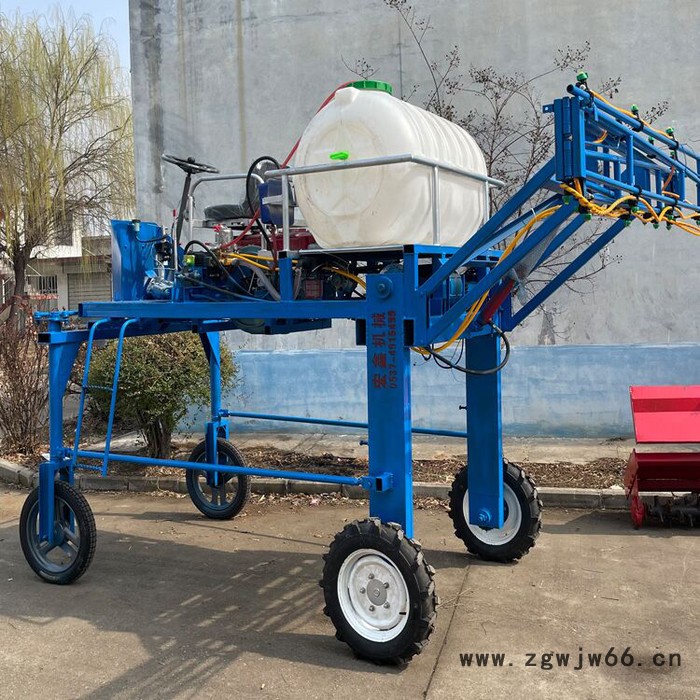 鲁科3wkl-520多喷头宽幅农田打药机 汽油机打药车手推式四轮打药机图5
