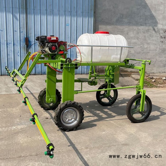 鲁科3wkl-520多喷头宽幅农田打药机 汽油机打药车手推式四轮打药机图2