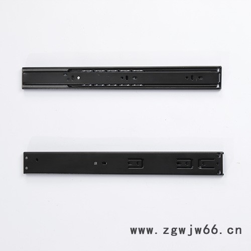 伟标工厂直销冷轧钢材缓冲滑轨 三节阻尼滑轨双弹簧缓冲导轨图5