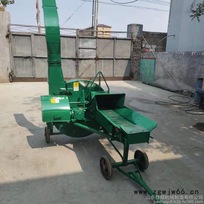 佳硕养殖打草喂牛羊饲料机 自动高喷头铡草机 中小型青玉米秸秆铡草机图5