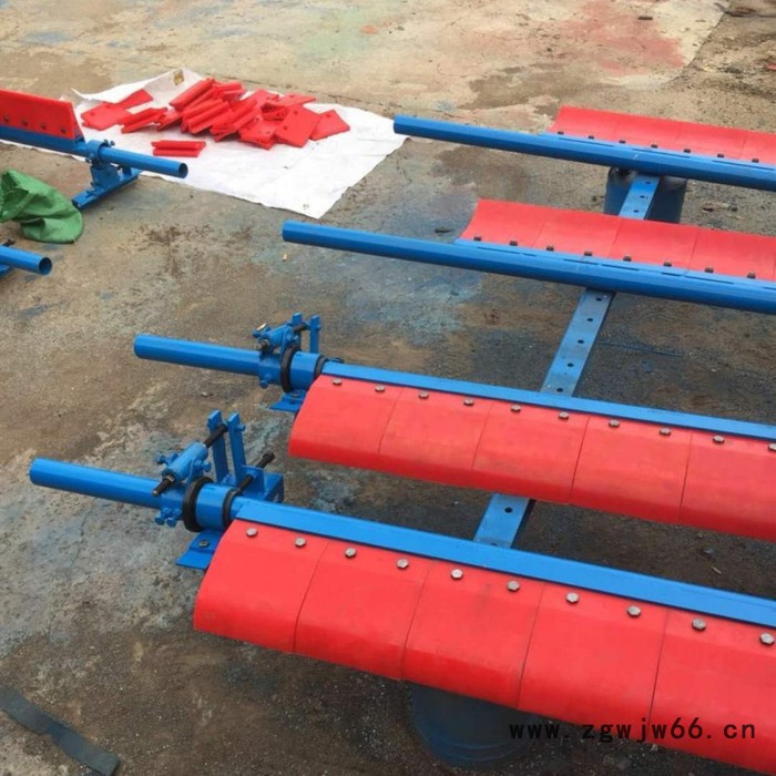 弹簧自调聚氨酯清扫器 头道二道聚氨酯清扫器 V型空段清扫器图4