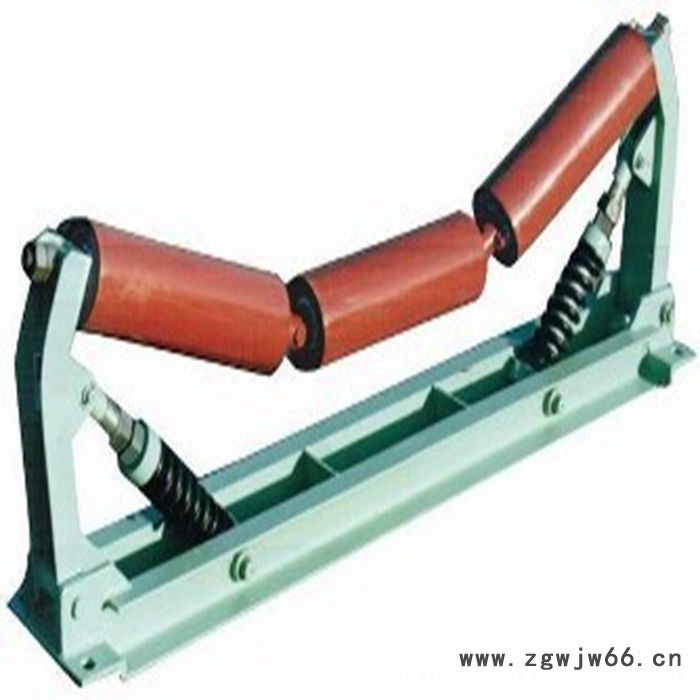 缓冲托辊 输送机槽型辊 弹簧缓冲托辊 槽型可调心托辊图4