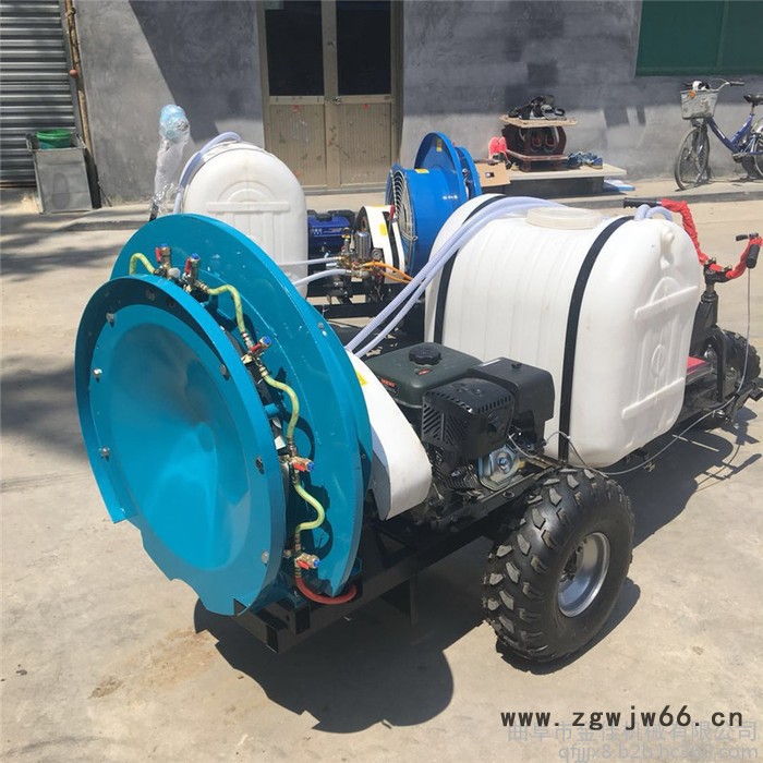 金佳机械风送式汽油喷雾器 多喷头座驾式打药机 农用高压拉管打药机图7