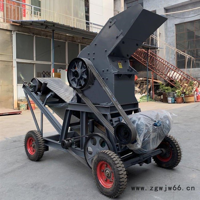 河南小型锤式粉碎机 移动锤式破碎机 弹簧圆锥破碎机图2