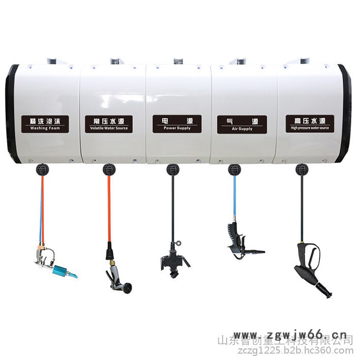 智创ZC-04高压、水、气、电四合一组合鼓 洗车气鼓花园喷雾器壁挂拉伸喷头图4