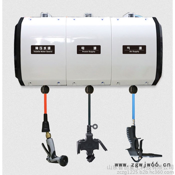 智创ZC-04高压、水、气、电四合一组合鼓 洗车气鼓花园喷雾器壁挂拉伸喷头图3
