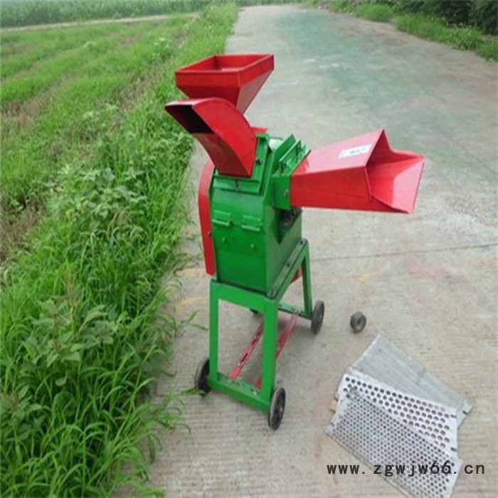 万轮**  多功能小型电动干湿秸秆牧草铡草机高喷头式秸秆粉碎机电动各种型号饲料铡草机图3