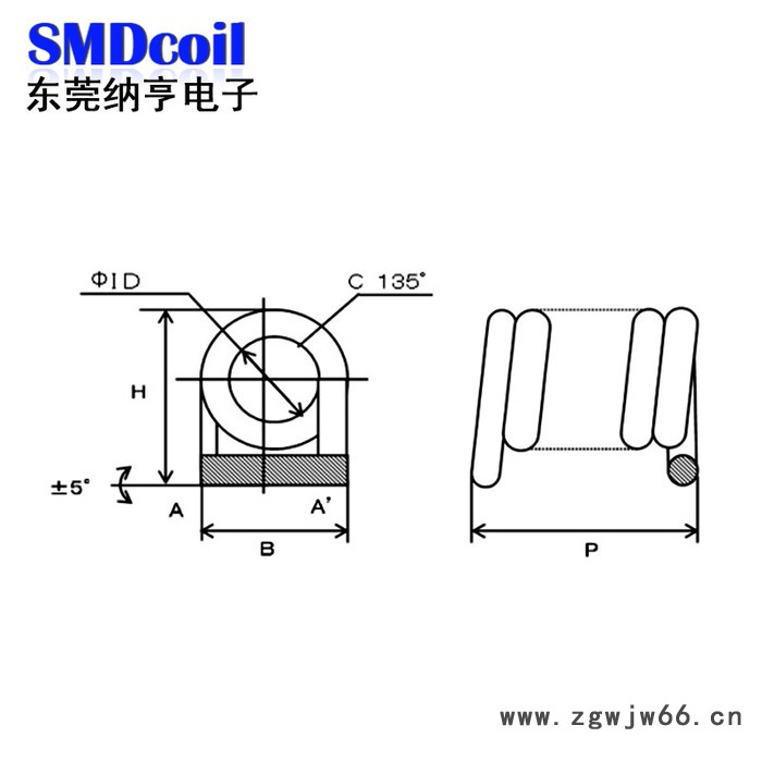 专业生产表贴式空心线圈单层环绕电感线圈精密弹簧线圈图2